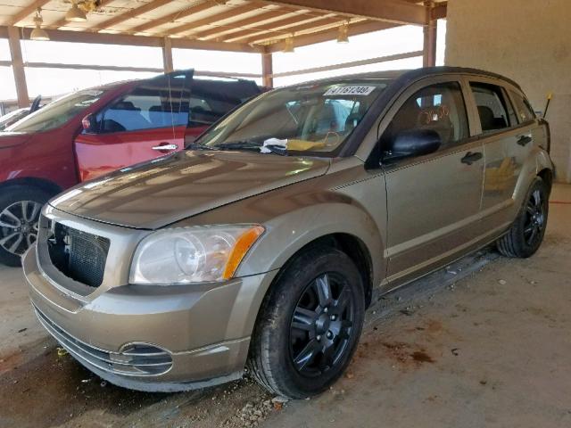 1B3HB48B47D163443 - 2007 DODGE CALIBER SX BROWN photo 2