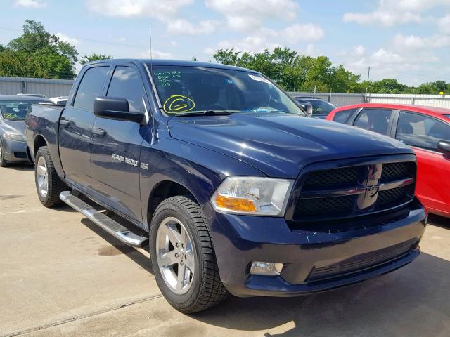 1C6RD6KT9CS157581 - 2012 DODGE RAM 1500 S BLUE photo 1