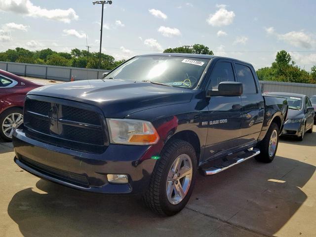 1C6RD6KT9CS157581 - 2012 DODGE RAM 1500 S BLUE photo 2