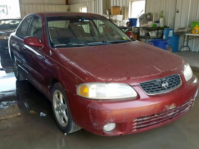 3N1BB51D81L111212 - 2001 NISSAN SENTRA SE BURGUNDY photo 1