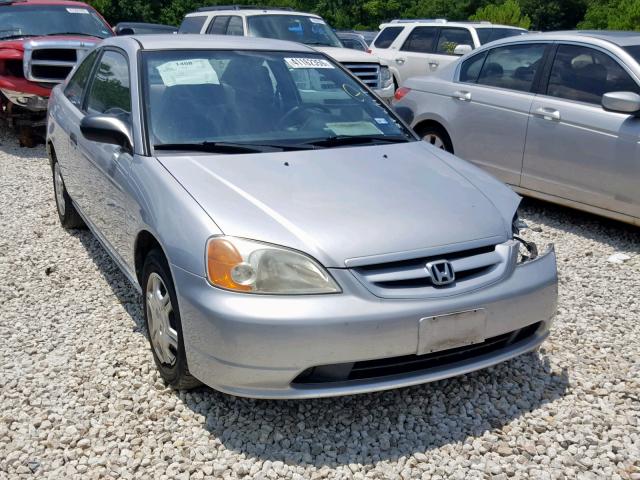 1HGEM21242L004870 - 2002 HONDA CIVIC DX SILVER photo 1