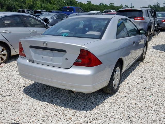 1HGEM21242L004870 - 2002 HONDA CIVIC DX SILVER photo 4