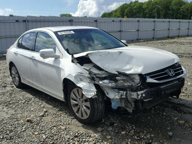 1HGCR3F81DA005193 - 2013 HONDA ACCORD EXL WHITE photo 1