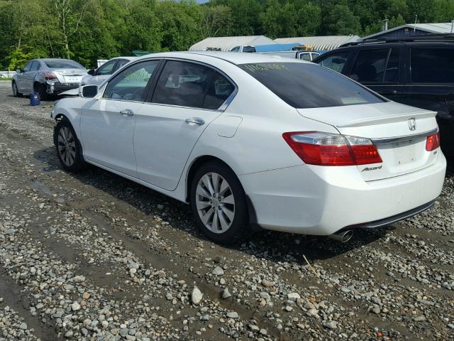 1HGCR3F81DA005193 - 2013 HONDA ACCORD EXL WHITE photo 3