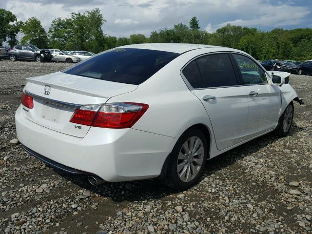 1HGCR3F81DA005193 - 2013 HONDA ACCORD EXL WHITE photo 4