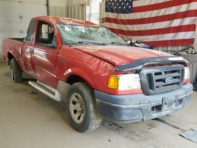 1FTYR14U85PA71120 - 2005 FORD RANGER SUP RED photo 1