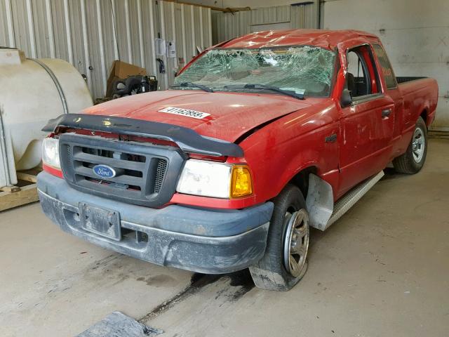 1FTYR14U85PA71120 - 2005 FORD RANGER SUP RED photo 2