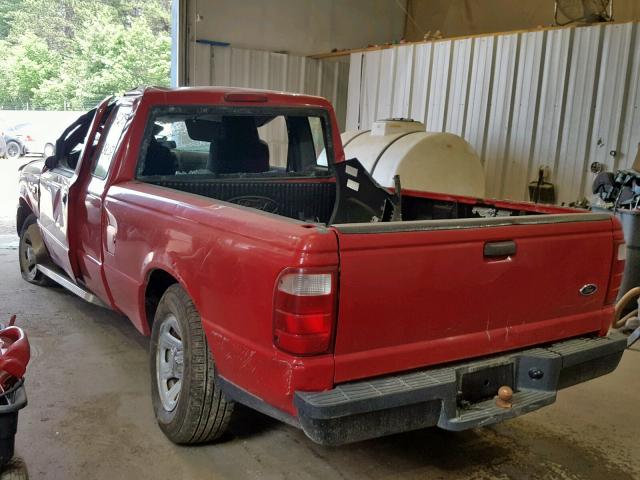 1FTYR14U85PA71120 - 2005 FORD RANGER SUP RED photo 3