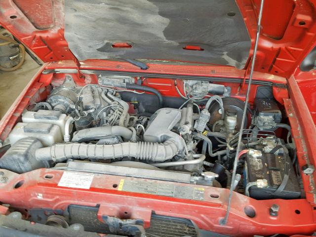 1FTYR14U85PA71120 - 2005 FORD RANGER SUP RED photo 7