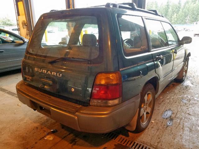 JF1SF6556YH705838 - 2000 SUBARU FORESTER S GREEN photo 4