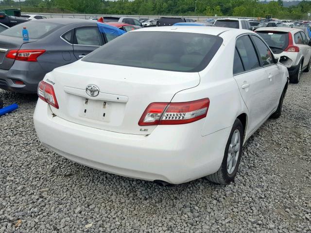 4T1BF3EK1AU526131 - 2010 TOYOTA CAMRY BASE WHITE photo 4