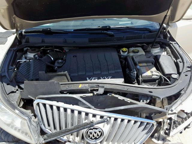 1G4GF5E3XCF342940 - 2012 BUICK LACROSSE P GOLD photo 7