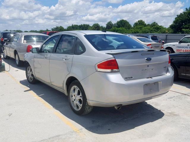 1FAHP36N89W159190 - 2009 FORD FOCUS SES SILVER photo 3