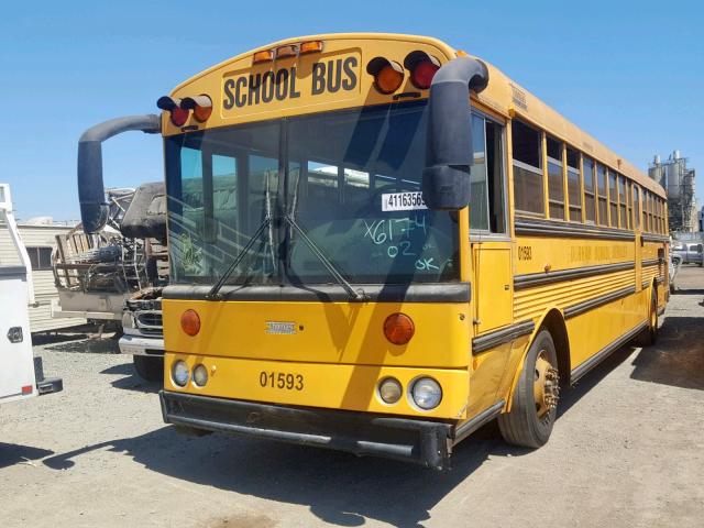 1T75U4B2821116174 - 2002 THOMAS SCHOOL BUS YELLOW photo 2