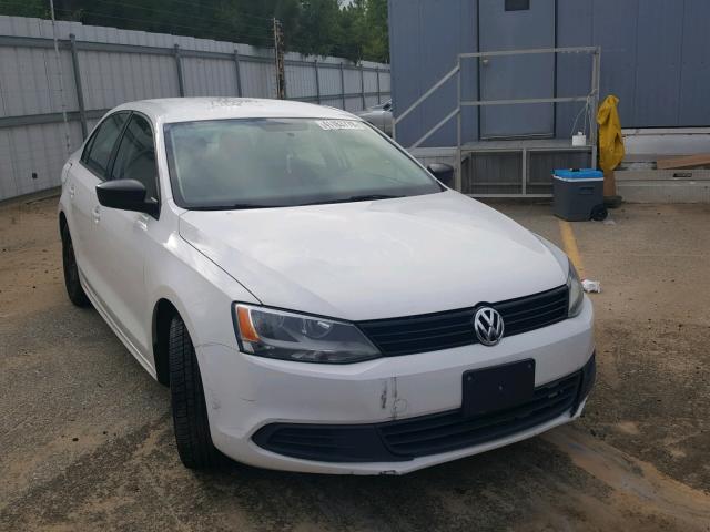 3VW2K7AJ1CM465016 - 2012 VOLKSWAGEN JETTA BASE WHITE photo 1