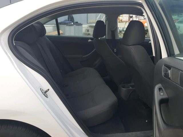 3VW2K7AJ1CM465016 - 2012 VOLKSWAGEN JETTA BASE WHITE photo 6