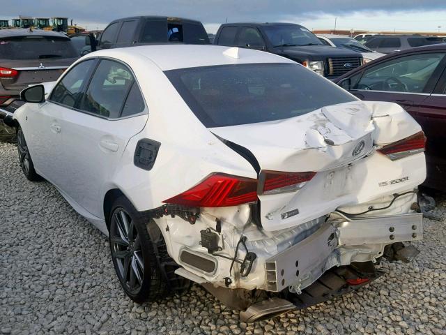 JTHBA1D21H5045713 - 2017 LEXUS IS 200T WHITE photo 3