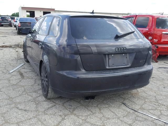 WAUNF78P27A183403 - 2007 AUDI A3 2.0 PRE BLACK photo 3