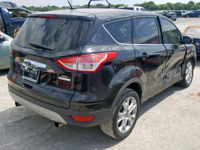 1FMCU0H9XDUA72984 - 2013 FORD ESCAPE SEL BLACK photo 4