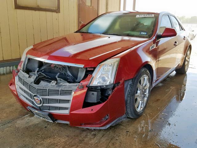 1G6DV57V590167066 - 2009 CADILLAC CTS HI FEA RED photo 2