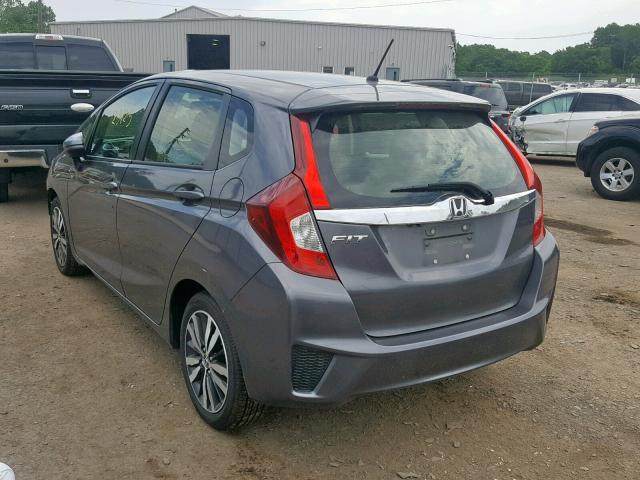 JHMGK5H74GX041299 - 2016 HONDA FIT EX GRAY photo 3