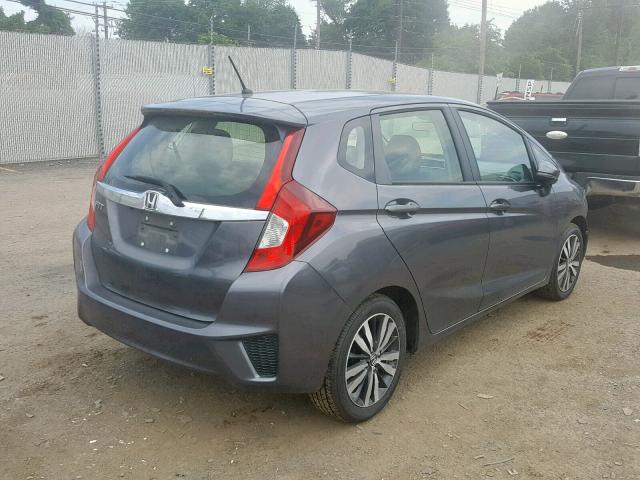 JHMGK5H74GX041299 - 2016 HONDA FIT EX GRAY photo 4