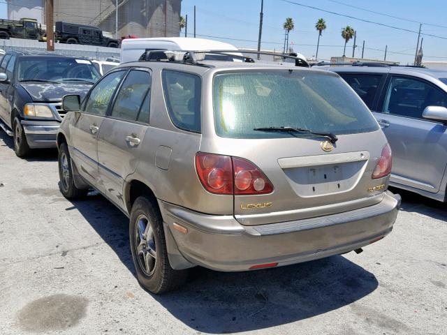 JT6HF10UXX0087479 - 1999 LEXUS RX 300 GOLD photo 3