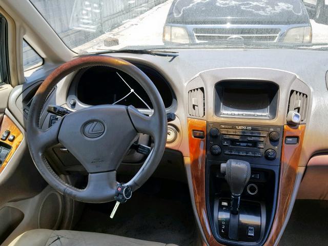 JT6HF10UXX0087479 - 1999 LEXUS RX 300 GOLD photo 9