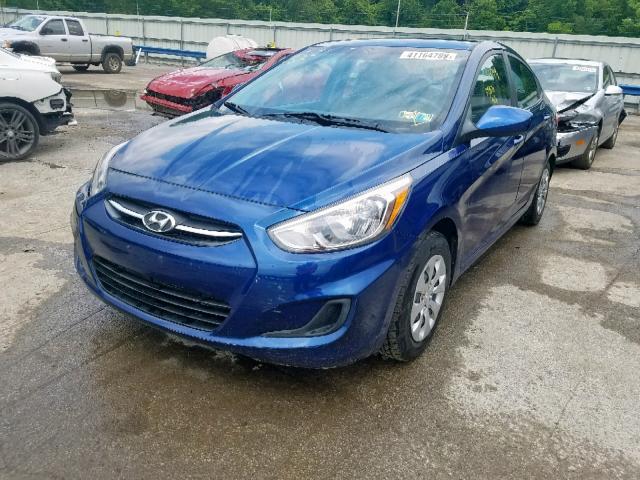 KMHCT4AE7HU195178 - 2017 HYUNDAI ACCENT SE BLUE photo 2