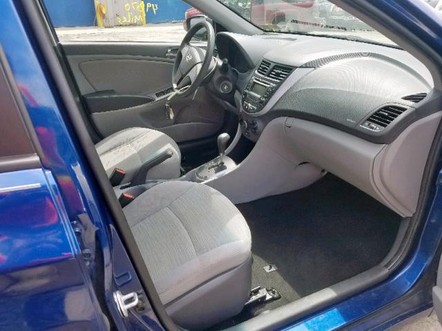 KMHCT4AE7HU195178 - 2017 HYUNDAI ACCENT SE BLUE photo 5