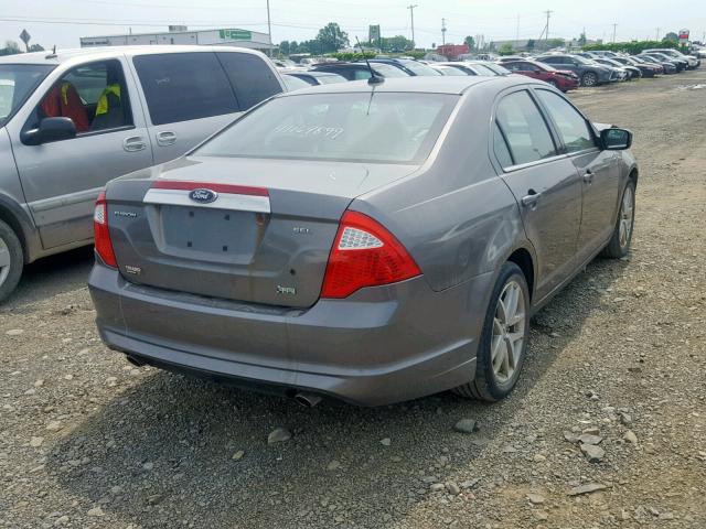 3FAHP0JG8AR140640 - 2010 FORD FUSION SEL GRAY photo 4