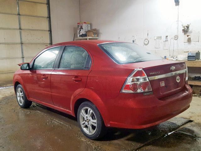 KL1TD5DE4BB200060 - 2011 CHEVROLET AVEO LS RED photo 3