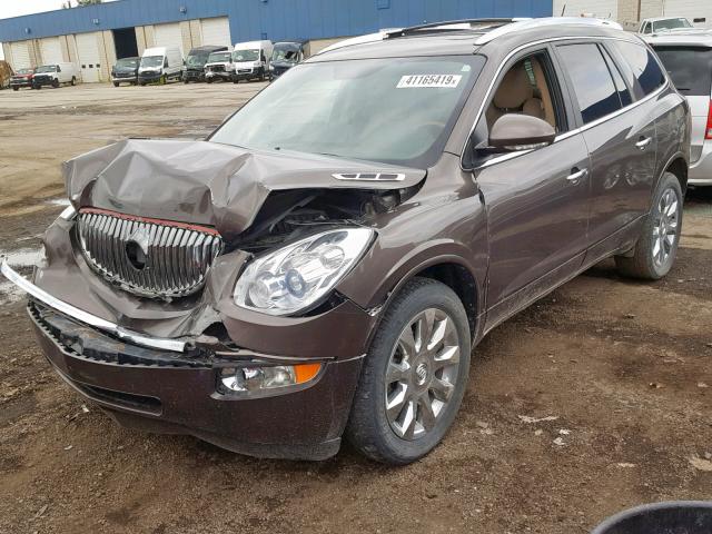 5GAKVDED7CJ273658 - 2012 BUICK ENCLAVE BROWN photo 2