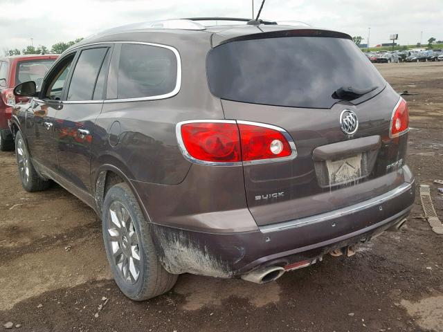 5GAKVDED7CJ273658 - 2012 BUICK ENCLAVE BROWN photo 3