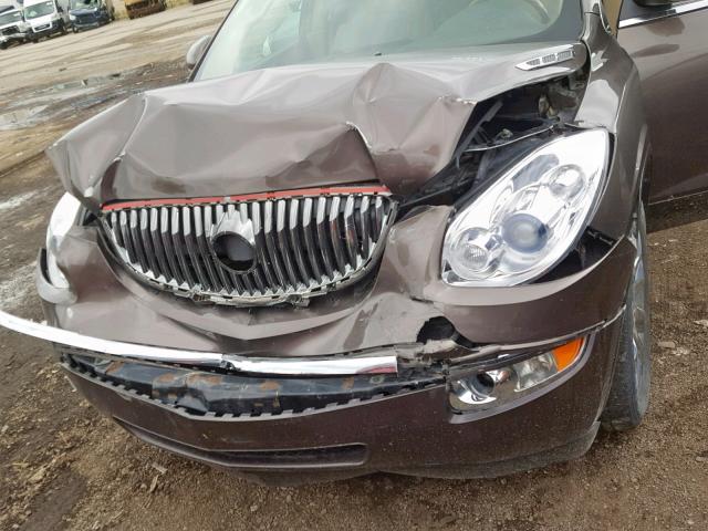 5GAKVDED7CJ273658 - 2012 BUICK ENCLAVE BROWN photo 7