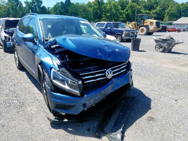 3VV2B7AX7JM124371 - 2018 VOLKSWAGEN TIGUAN SE BLUE photo 1