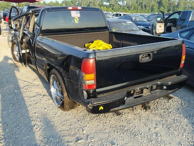 2GTEC19T911128484 - 2001 GMC NEW SIERRA BLACK photo 3