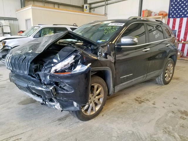 1C4PJMDS1EW277050 - 2014 JEEP CHEROKEE L BLACK photo 2