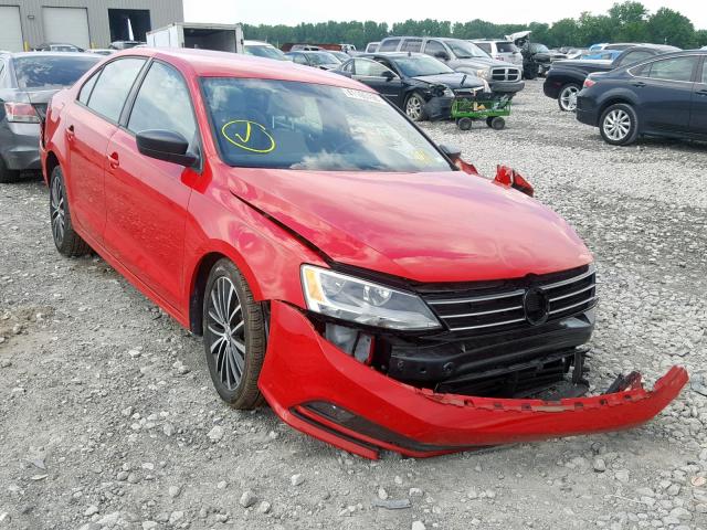 3VWD17AJXGM397025 - 2016 VOLKSWAGEN JETTA SPOR RED photo 1