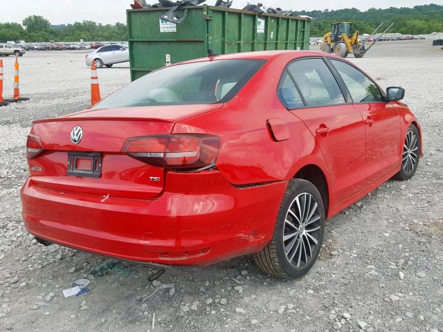 3VWD17AJXGM397025 - 2016 VOLKSWAGEN JETTA SPOR RED photo 4