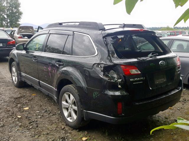 4S4BRDLC9D2288098 - 2013 SUBARU OUTBACK 3. BLACK photo 3