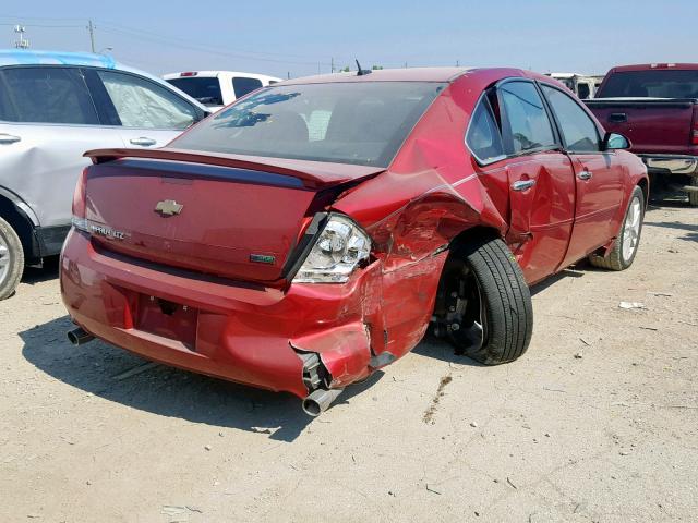 2G1WC5E3XD1163968 - 2013 CHEVROLET IMPALA LTZ RED photo 4