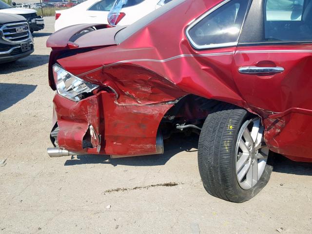 2G1WC5E3XD1163968 - 2013 CHEVROLET IMPALA LTZ RED photo 9