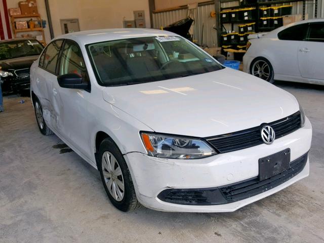 3VW2K7AJ8EM399003 - 2014 VOLKSWAGEN JETTA BASE WHITE photo 1