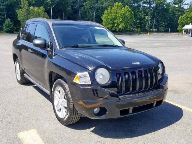 1J8FF47W97D168094 - 2007 JEEP COMPASS BLACK photo 1