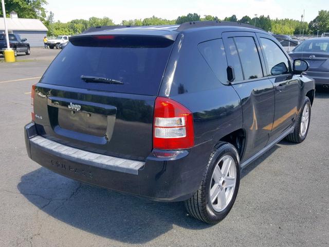 1J8FF47W97D168094 - 2007 JEEP COMPASS BLACK photo 4