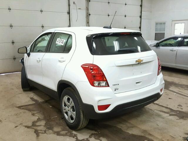 KL7CJKSB8JB620361 - 2018 CHEVROLET TRAX LS WHITE photo 3