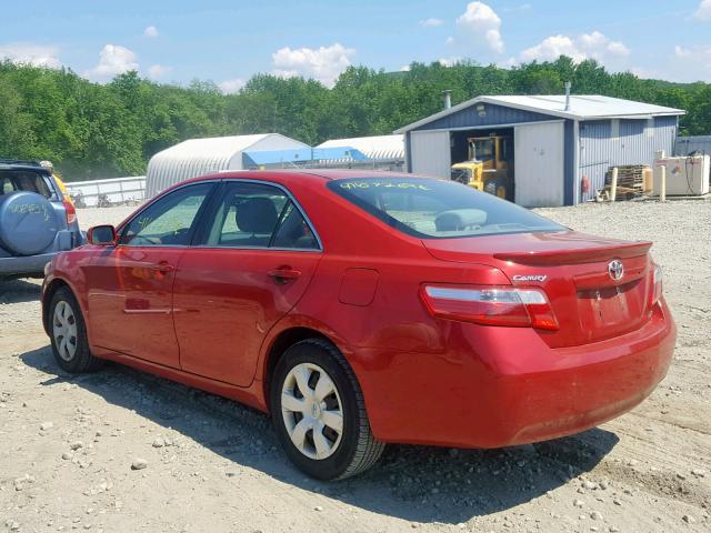 4T1BE46K47U185873 - 2007 TOYOTA CAMRY NEW RED photo 3