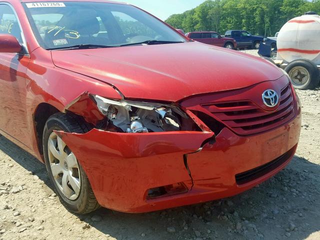 4T1BE46K47U185873 - 2007 TOYOTA CAMRY NEW RED photo 9