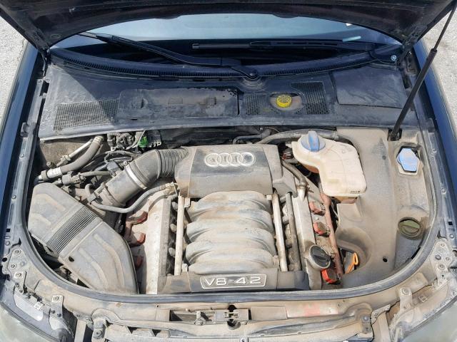 WUARL48H25K901126 - 2005 AUDI S4 QUATTRO BLACK photo 7